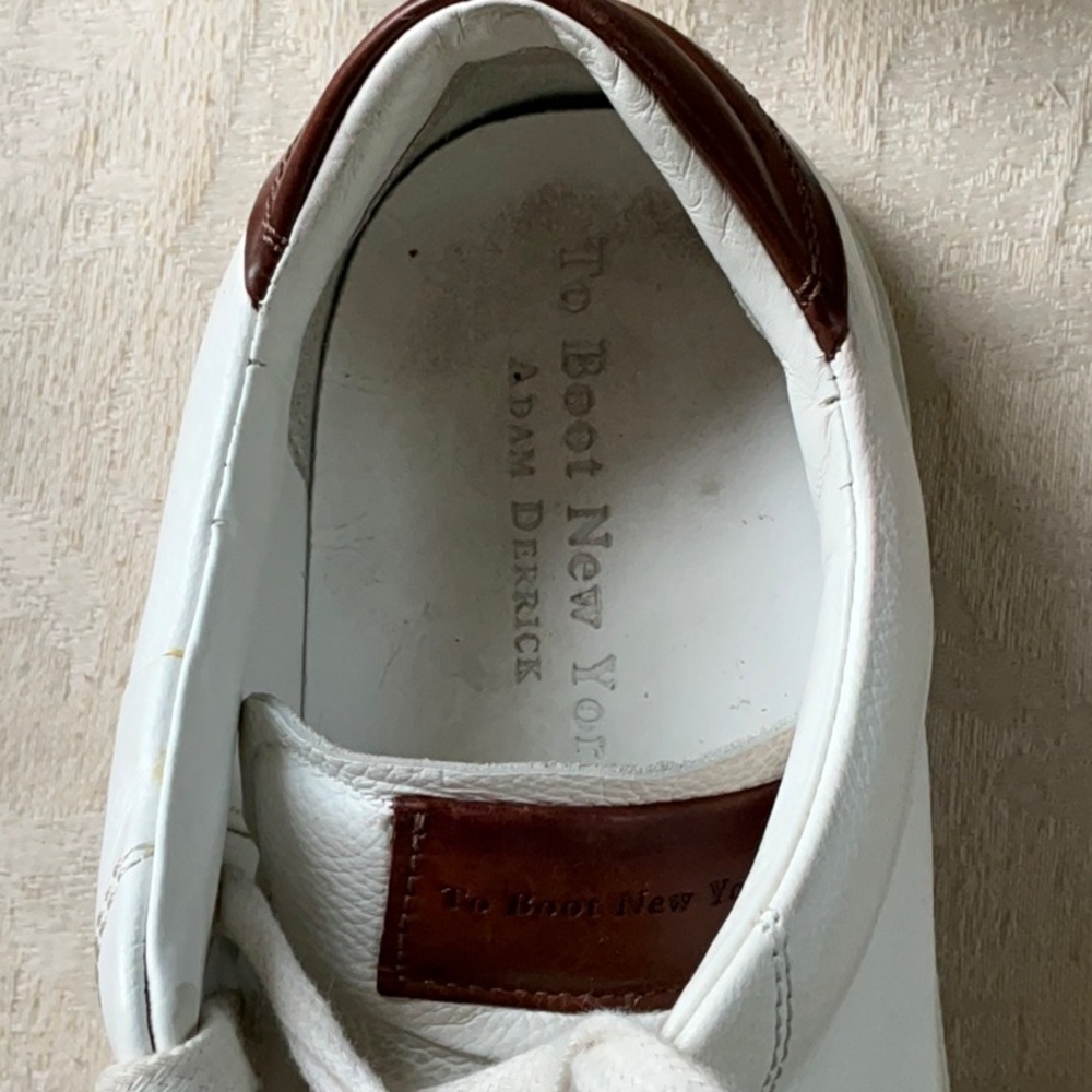 TO‎ BOOT NEW YORK Carlin White Sneaker ADAM DERRICK​ - Picture 8 of 9